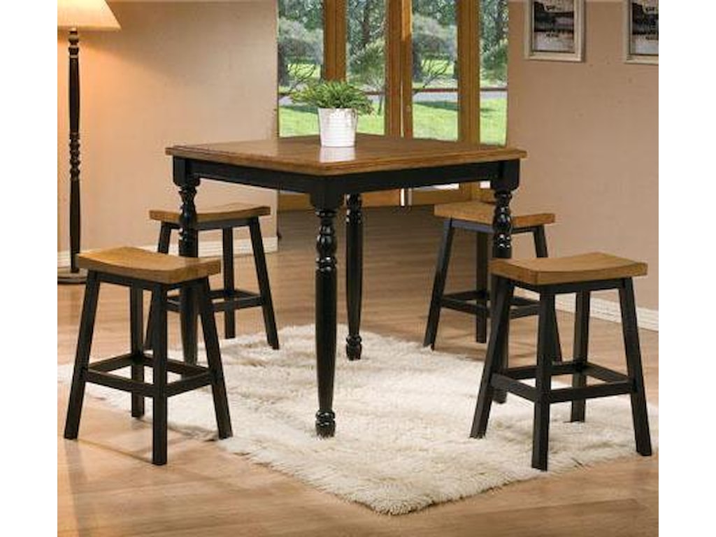 Winners Only Quails Run5 Piece Tall Table and Barstool Set