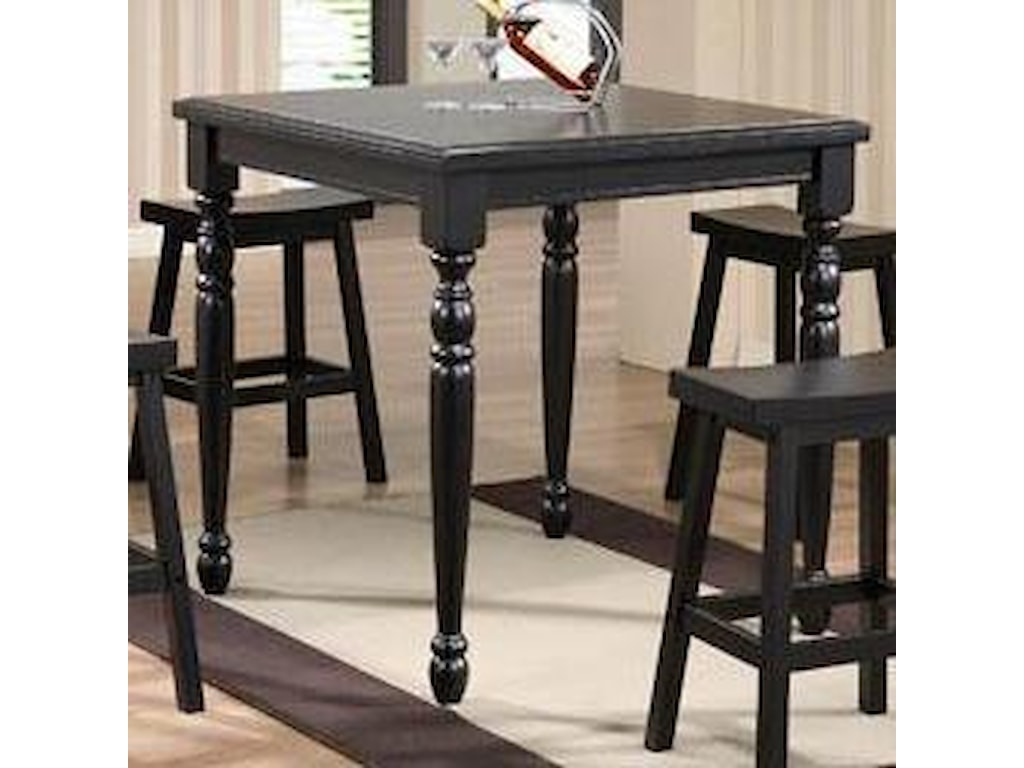 Winners Only Quails Run 36 Square Tall Table Conlin S Furniture
