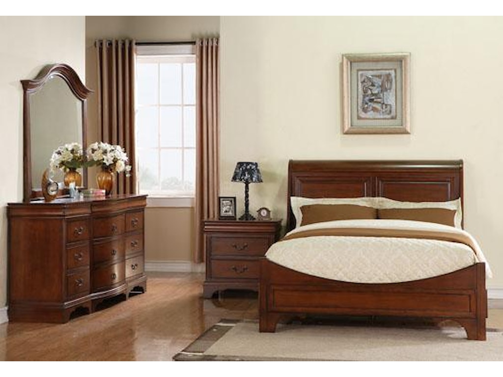 Winners Only LorenzoKing Sleigh Bed