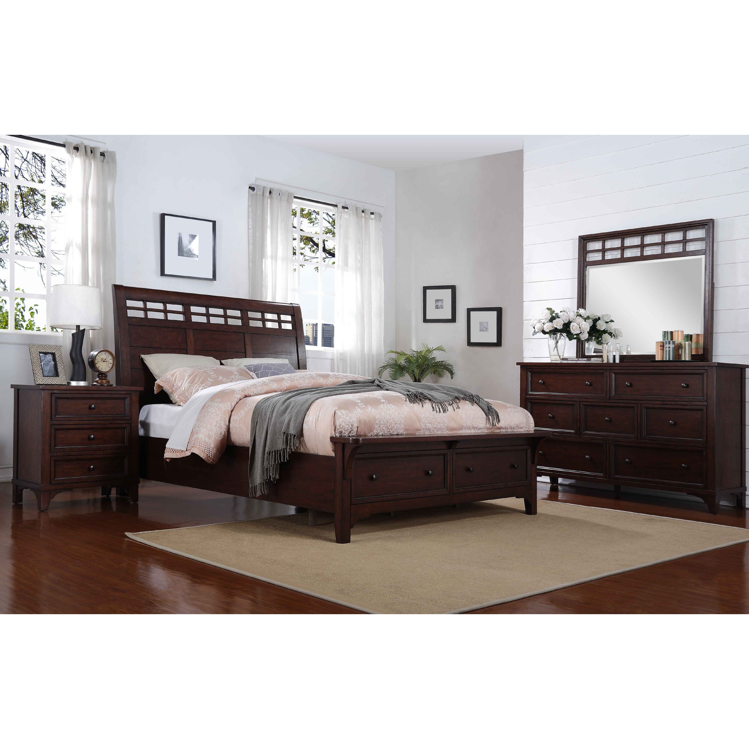 Winners Only Retreat King Sleigh Storage Bed With Two Drawers
