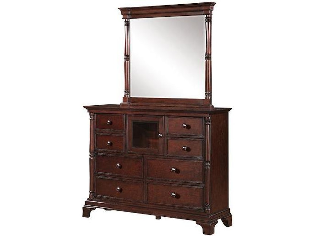 Winners Only Ridgecrest Contemporary Tall 8 Drawer Dresser With Winners Only Ridgecresttall Dresser And Mirror Set