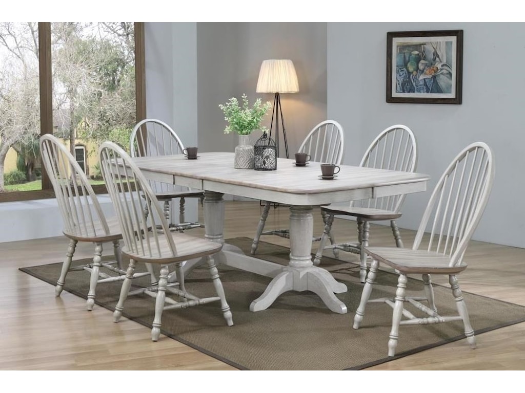 Winners Only Ridgewood 7 Piece Farmhouse Dining Set With Trestle Table Conlin S Furniture Dining 7 Or More Piece Sets
