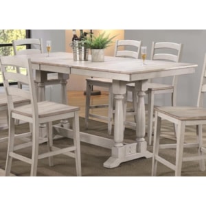 Winners Only Ridgewood Farmhouse Pub Table With Butterfly Leaf Lindy S Furniture Company Pub Tables