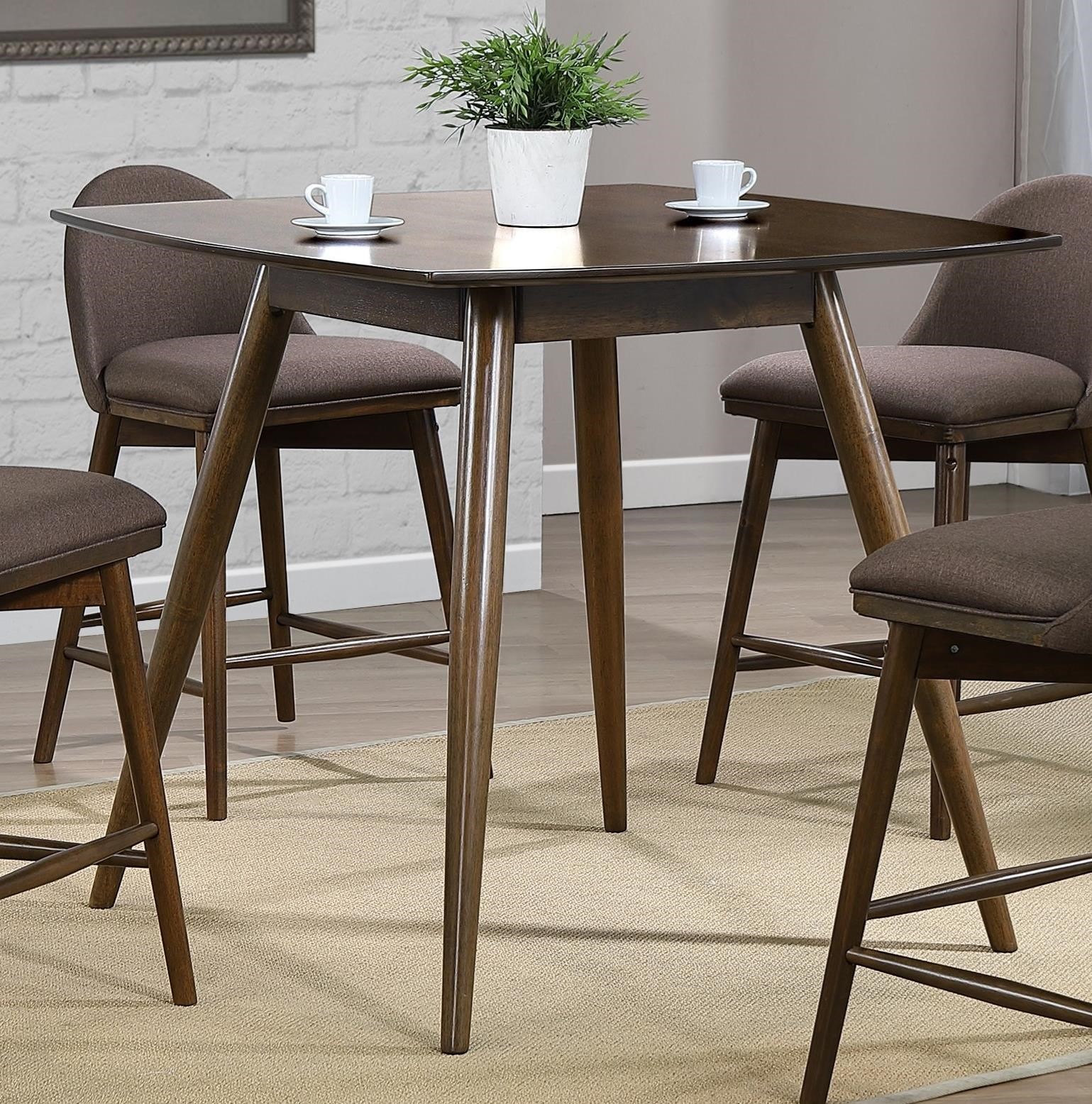 mid century modern pub table set