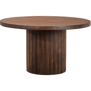 Winners Only Vancouver Dva35454 Contemporary Round Barrel Base Table Dunk Bright Furniture Dining Tables