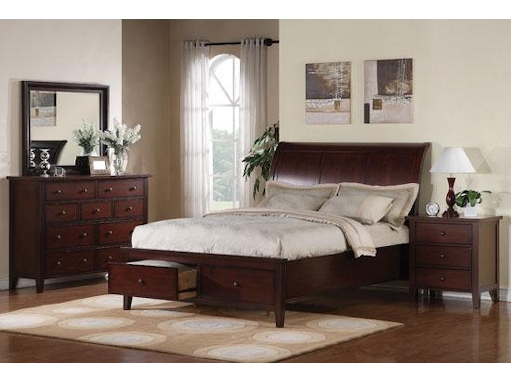 Winners Only VintageQueen 2-Drawer Storage Bed