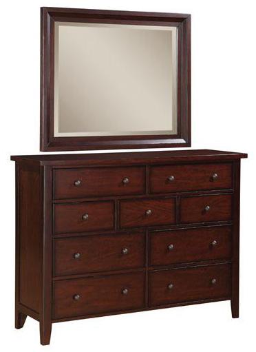 Winners Only Vintage 9 Drawer Dresser Mirror Dunk Bright