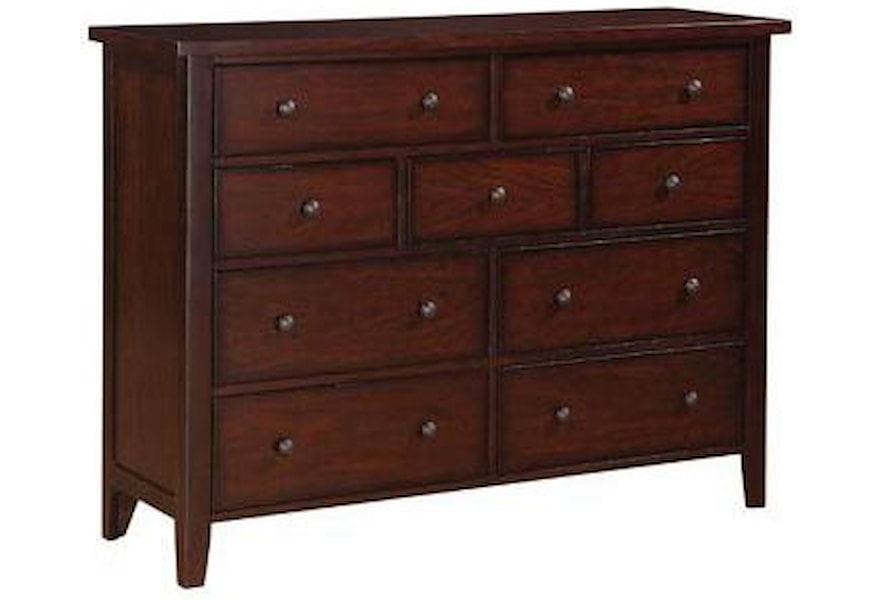 Classic Cherry 9 Drawer Dresser Rotmans Dressers
