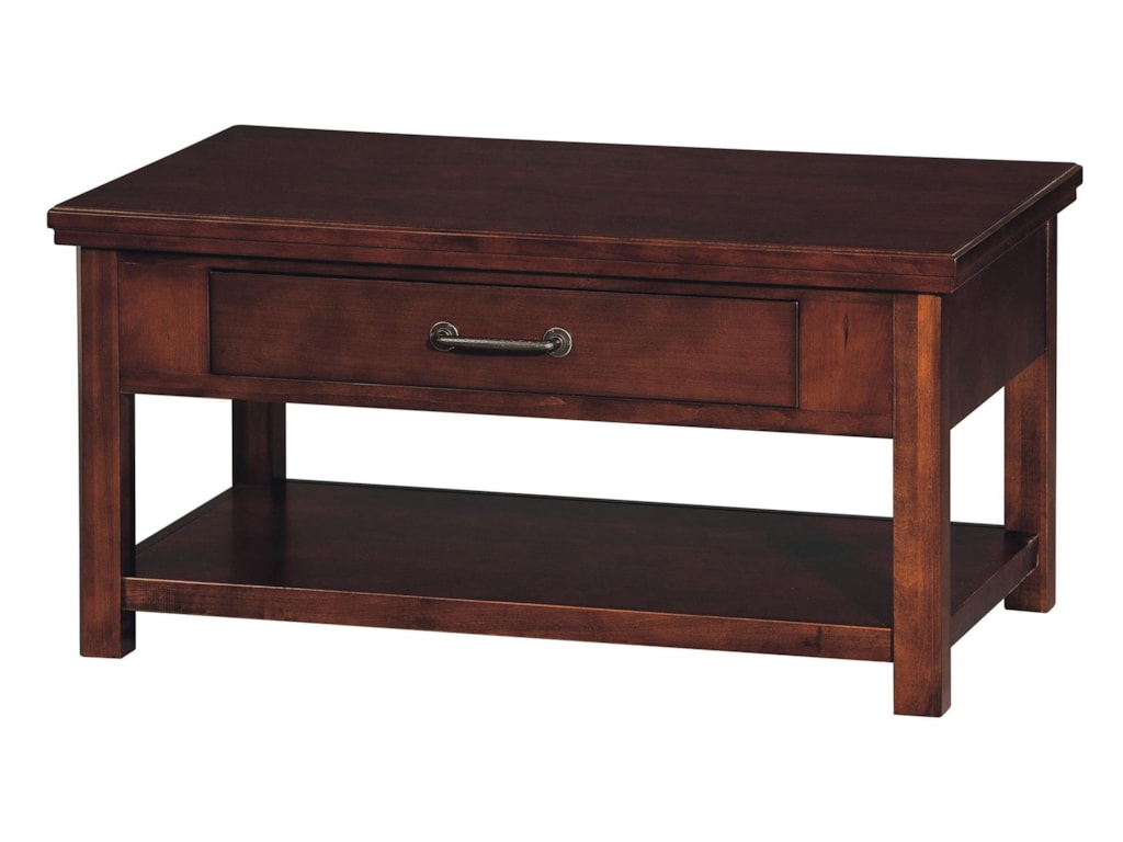 Winners Only Willow Creek 1 Drawer Coffee Table 40 Lindy S Winners Only Willow Creek 1 Drawer Coffee Table 40