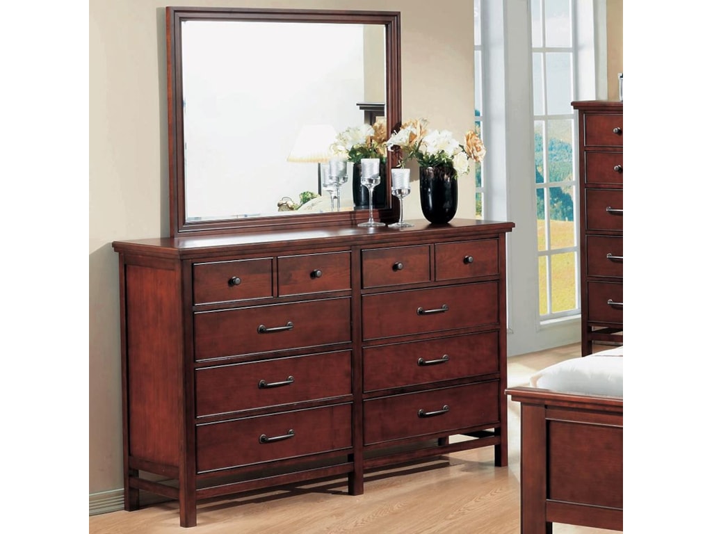 Winners Only Willow Creek 8 Drawer Dresser And Mirror Set
