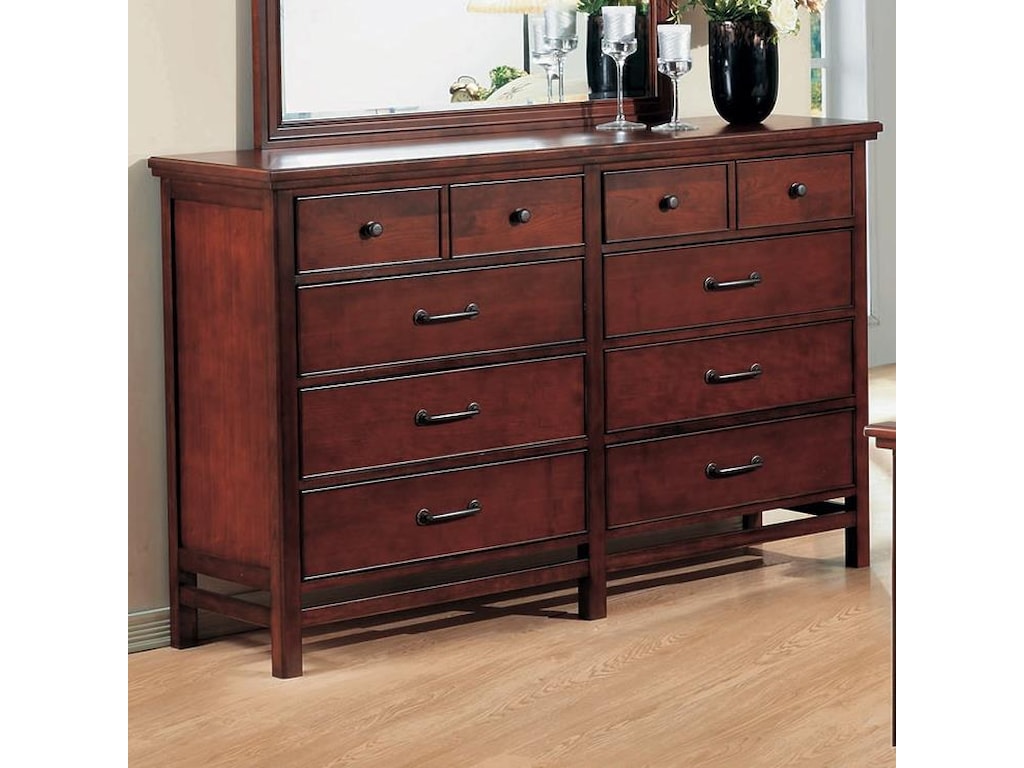 Winners Only Willow Creek 8 Drawer Dresser With Block Feet