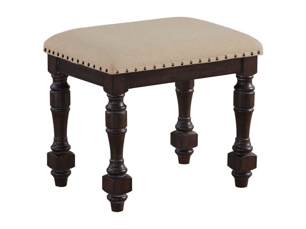 Winners Only Xcalibur Upholstered Vanity Stool With Nailhead Trim Reeds Furniture Vanity Stools Vanity Chairs Winners Only Xcalibur Upholstered Vanity Stool With Nailhead Trim Reeds Furniture Vanity Stools Vanity Chairs