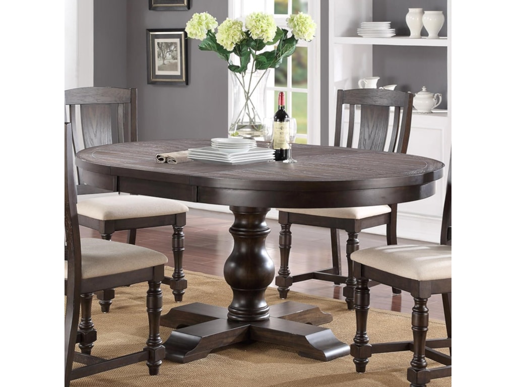 Winners Only Xcalibur Round Pedestal Table with 5" Leaf Winners Only Xcalibur Round Pedestal Table with 5" Leaf