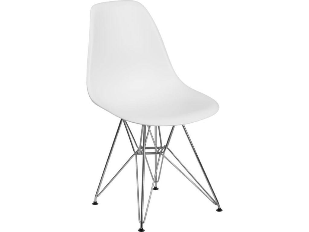 elon side chair series 2 white plastic side chairs set