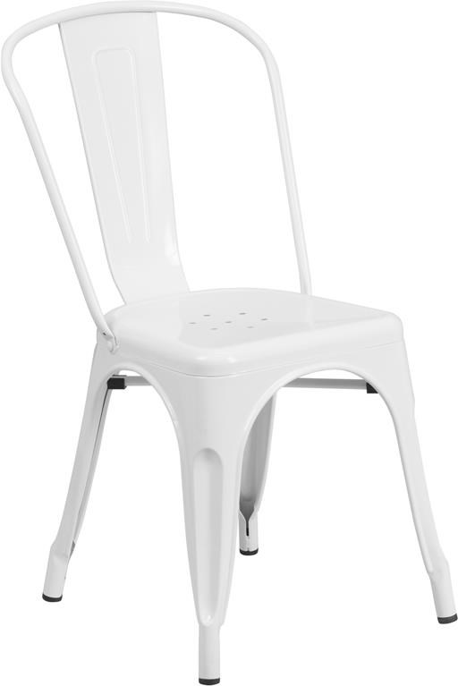 Winslow Home Metal Indoor Outdoor Chairs Win 0643 White Metal Indoor Outdoor Stackable Chair Sam Levitz Furniture Dining Side Chairs