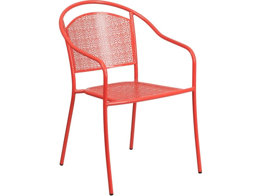 Metal Indoor Outdoor Chairs C Steel Patio Arm Chair With Round Back By Winslow Home At Sam Levitz Furniture