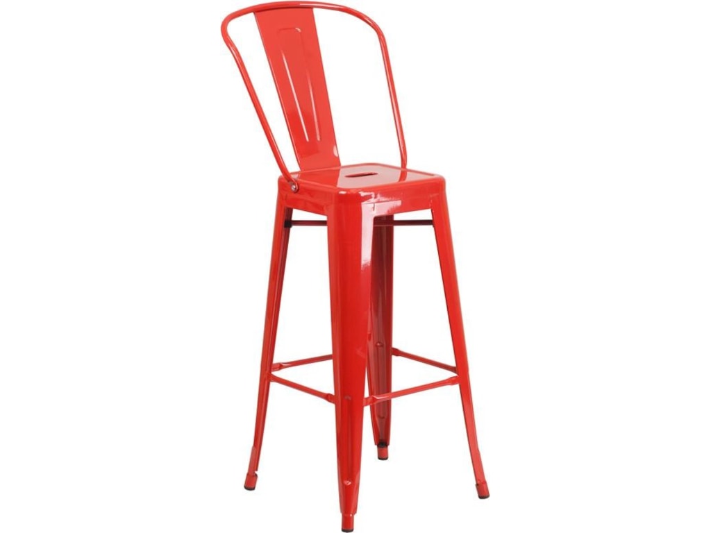 Winslow Home Metal Indoor Outdoor Chairs Win 1363 30 High Red Metal Indoor Outdoor Chairs