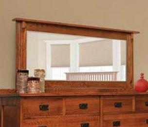Witmer Furniture American Mission H39961 Dresser Mirror Dunk