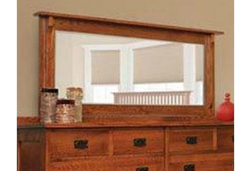 Witmer Furniture American Mission H39961 Dresser Mirror Dunk