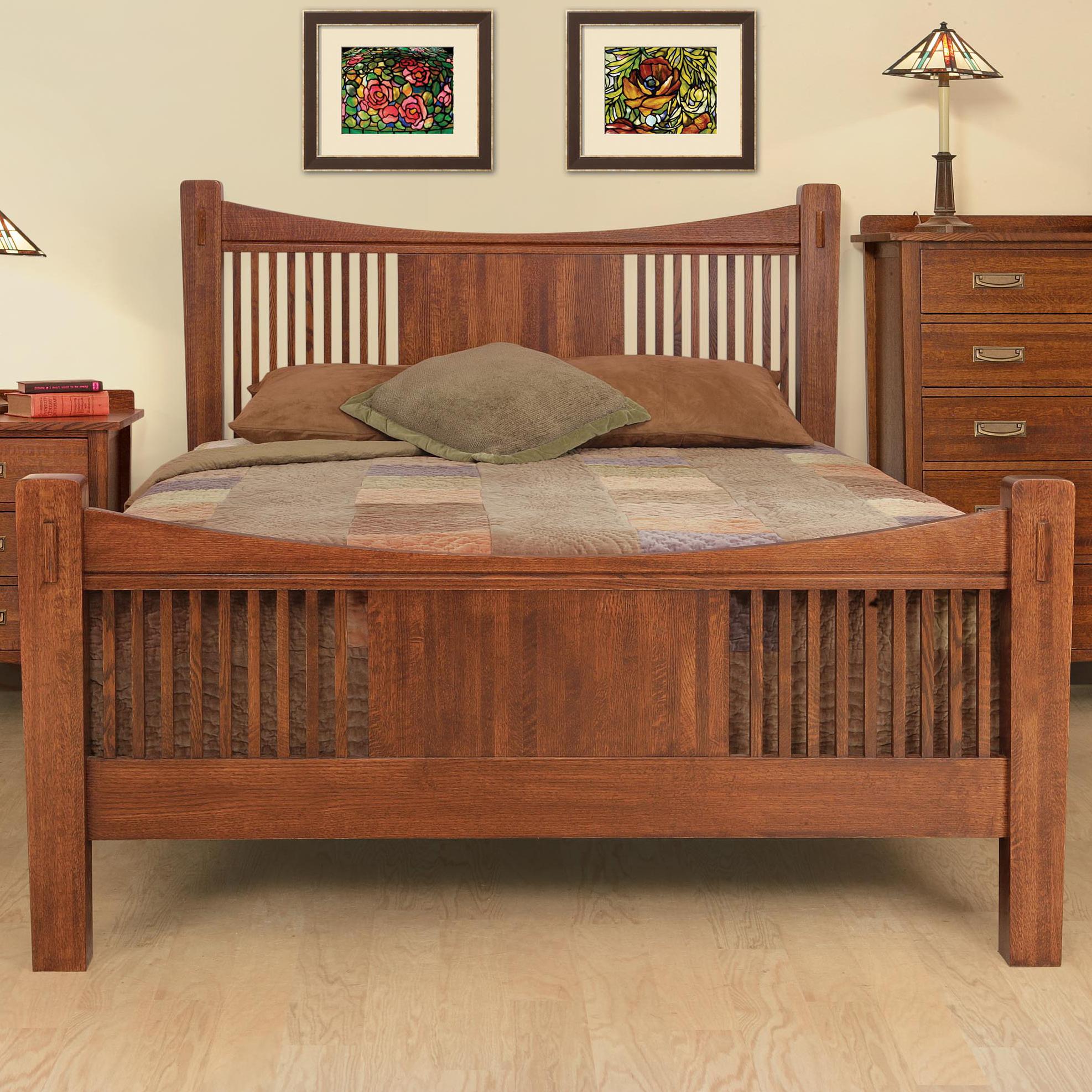 Witmer Furniture Heartland Queen Slat Panel Headboard Footboard Bed Mueller Furniture Headboard Footboard