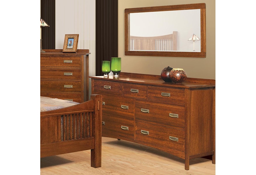Witmer Furniture Heartland 9 Drawer Dresser With Mirror Mueller