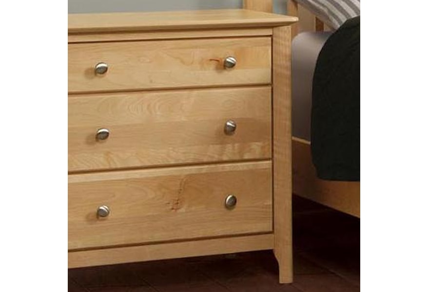 Witmer Furniture Stratford Nb1373 Nightstand With 3 Drawers Dunk