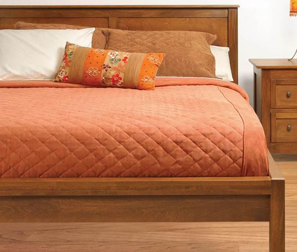 Witmer Furniture Taylor J King Size 2 Panel Platform Bed With 12 Wood Slats Mueller Furniture Platform Beds Low Profile Beds