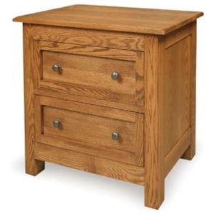 Witmer Furniture Taylor J N122 2 Drawer Night Stand Dunk Bright Furniture Nightstands