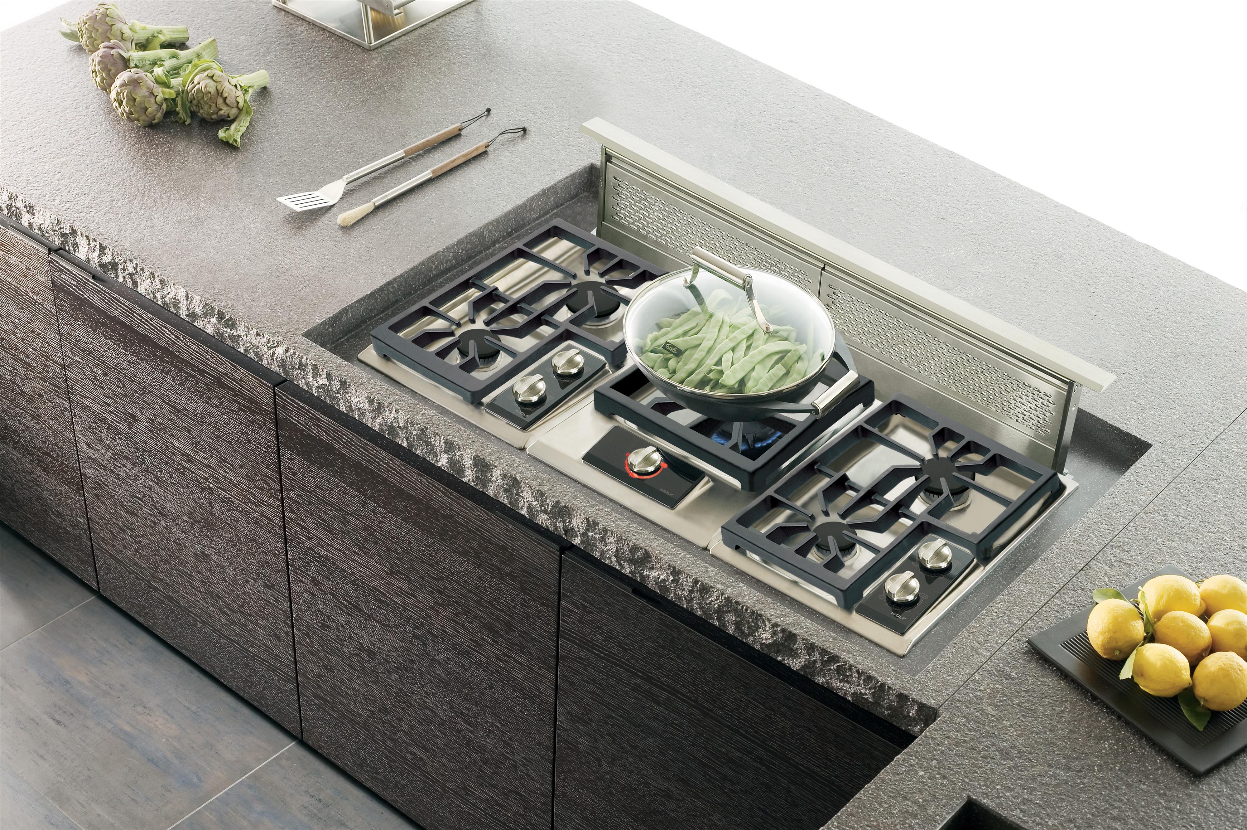 45 electric cooktop with downdraft