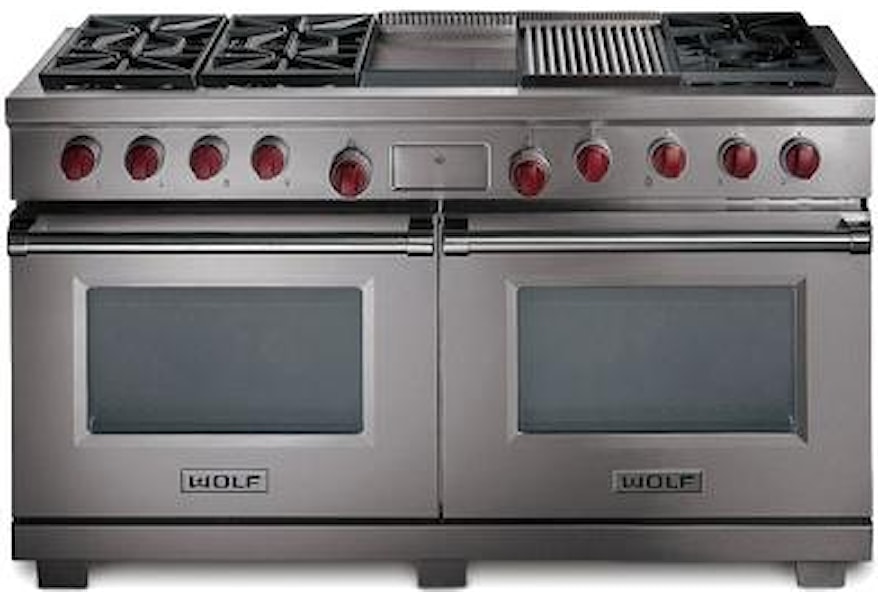Wolf Df606cg 60 Freestanding Dual Fuel Range With Double Oven 6