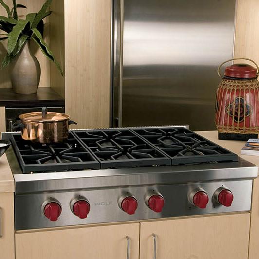 wolf stove top 6 burner