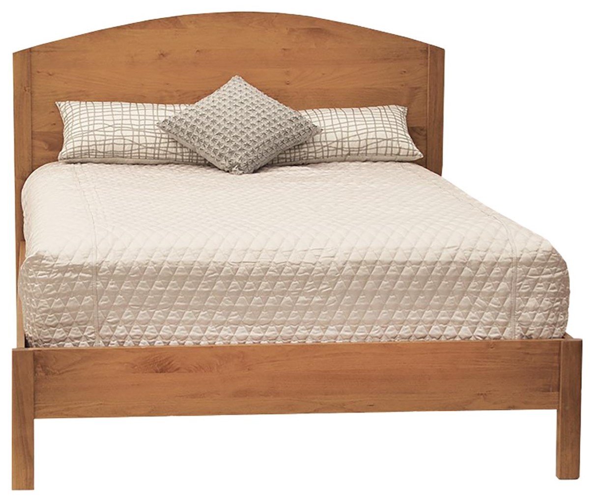 Alsea Bay Maple Honey Queen Panel Bed With Low Footboard Sadler S Home Furnishings Panel Beds