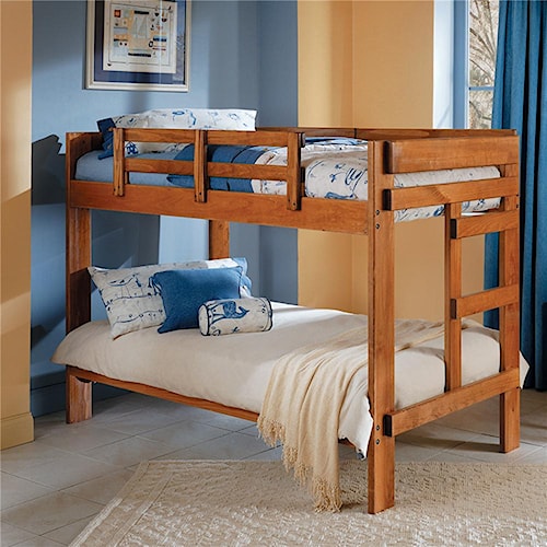 woodcrest heartland br 2 x 6 wooden twin size bunk bed - lindy's woodcrest heartland br 2 x 6 wooden twin size bunk bed - lindy's