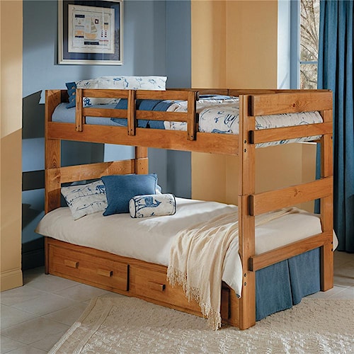 woodcrest heartland br split bunk bed - furniture fair - north woodcrest heartland br split bunk bed - furniture fair - north