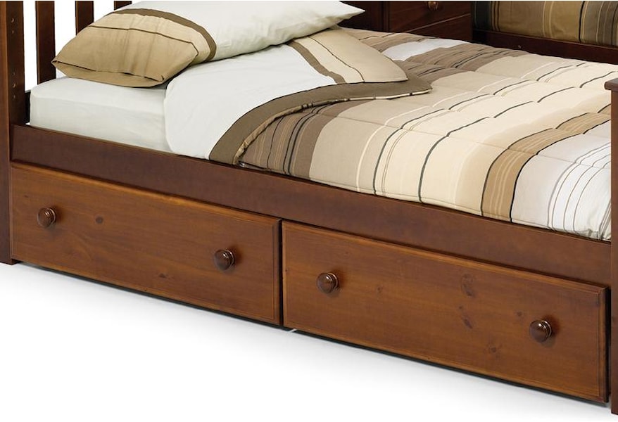Woodcrest Pine Ridge 564 11602 4 Underbed Storage Drawer Furniture Fair North Carolina Under Bed Unit Drawers To Go Under Bed