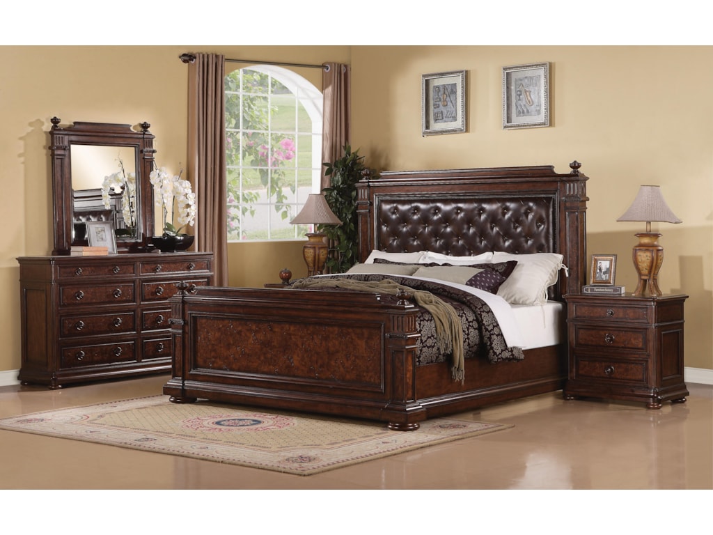 Flexsteel Wynwood Collection AberdeenKing Mansion Bed