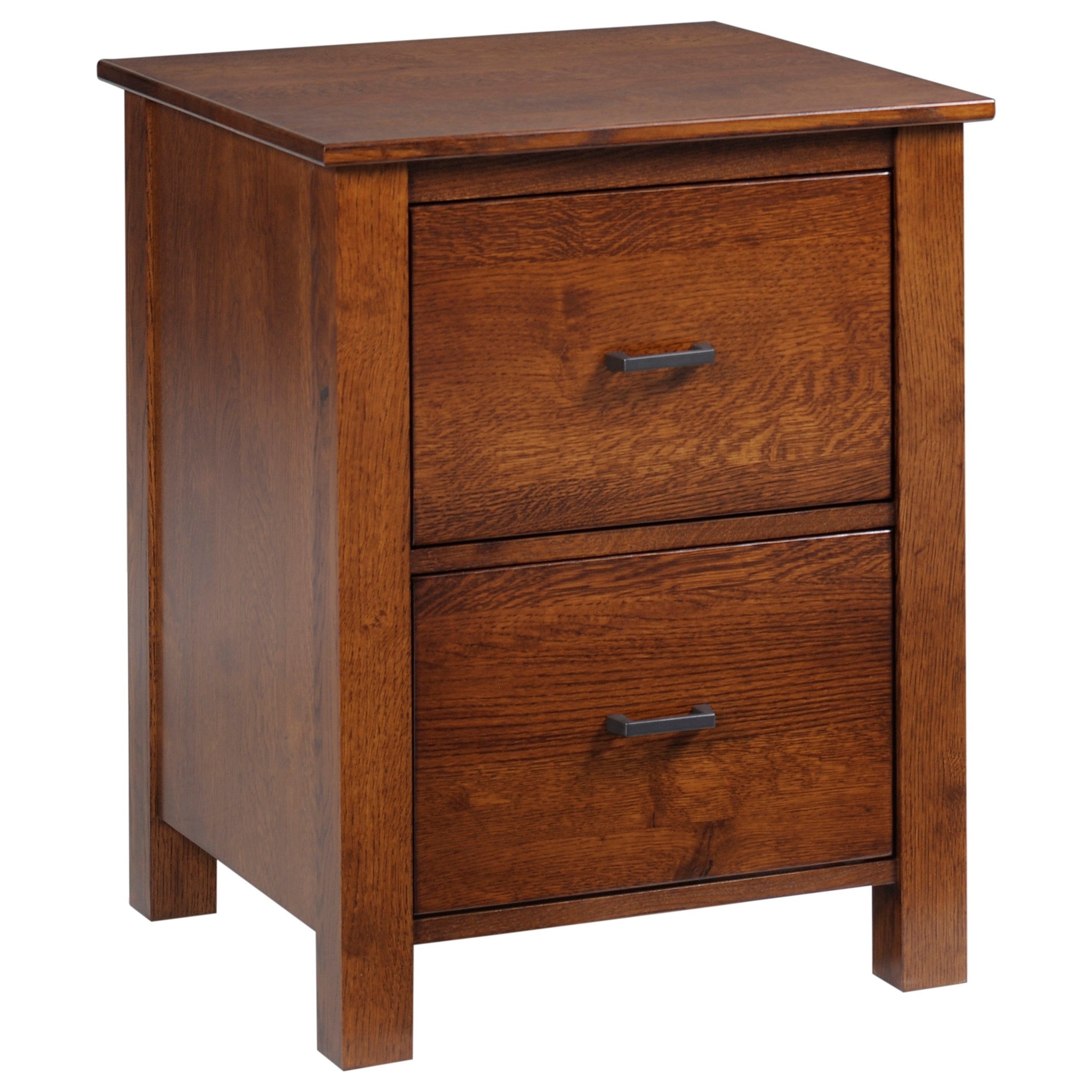 Y T Woodcraft Mission Modular File Cabinet With Two Drawers Saugerties Furniture Mart File Cabinet