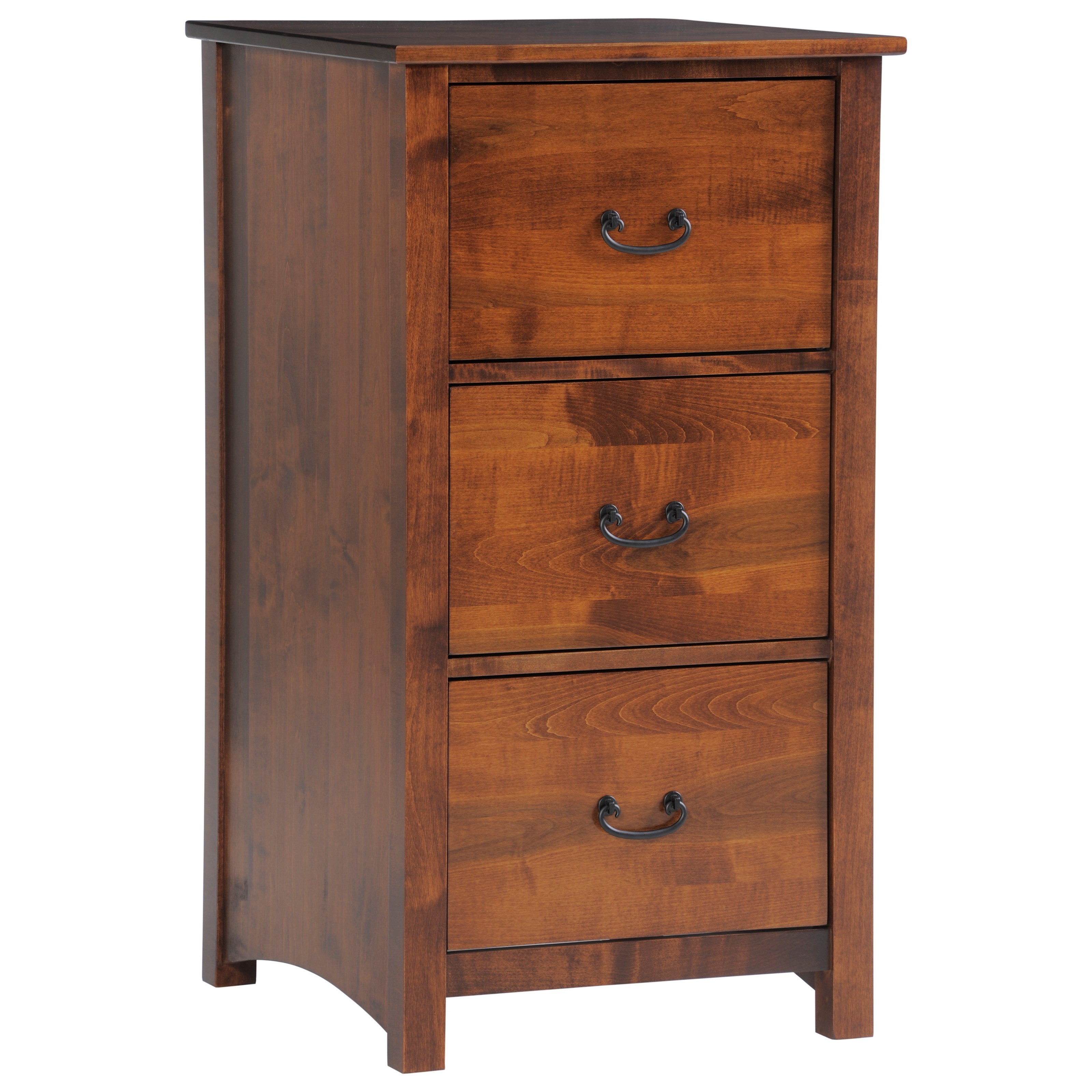 Y T Woodcraft Rivertown Home Office File Cabinet With Three