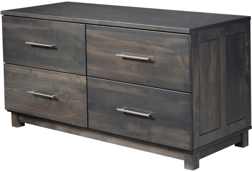 Y T Woodcraft Urban Office Lateral File Credenza With Four File Drawers Saugerties Furniture Mart Storage Credenzas
