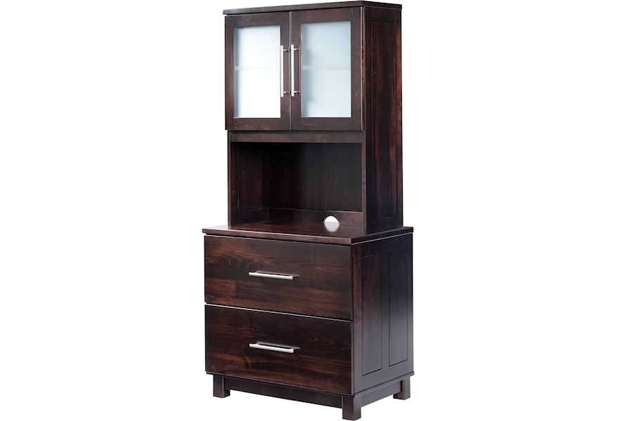 Y T Woodcraft Urban Office File Cabinet And Hutch Saugerties