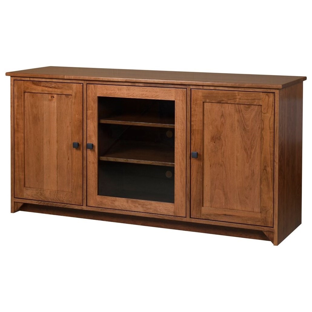 Y T Woodcraft Urban Shaker 70 Solid Wood Tv Stand With 3 Doors Saugerties Furniture Mart Tv Stands