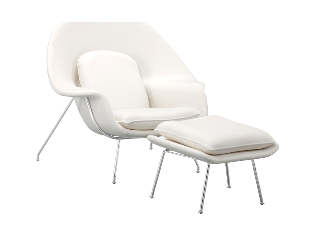 Zuo Nursery Chair And Ottoman Set Pedigo Furniture Zuo Nurserychair And Ottoman