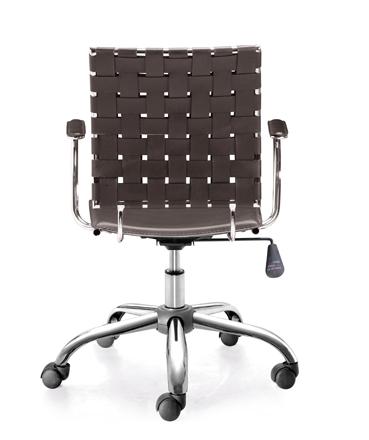 Zuo Office Collection 205032 Criss Cross Leatherette Office Chair Nassau Furniture And Mattress Office Side Chair