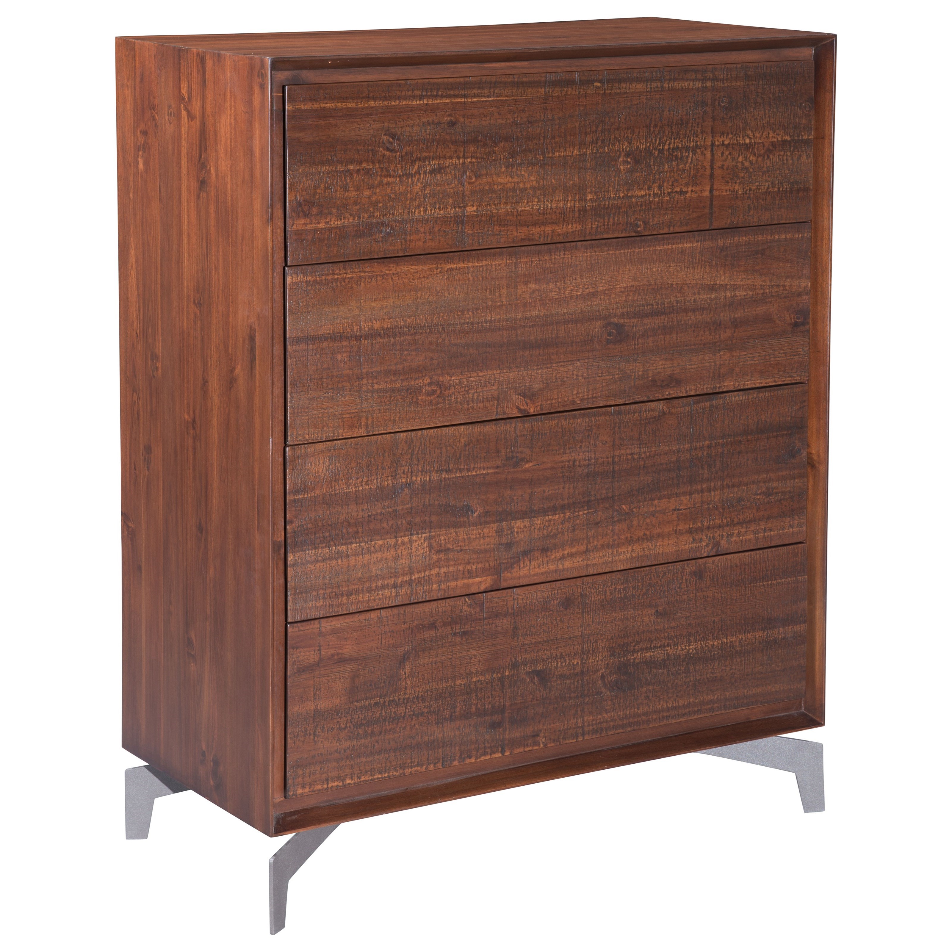 Zuo Perth 100586 5 Drawer High Chest Nassau Furniture And