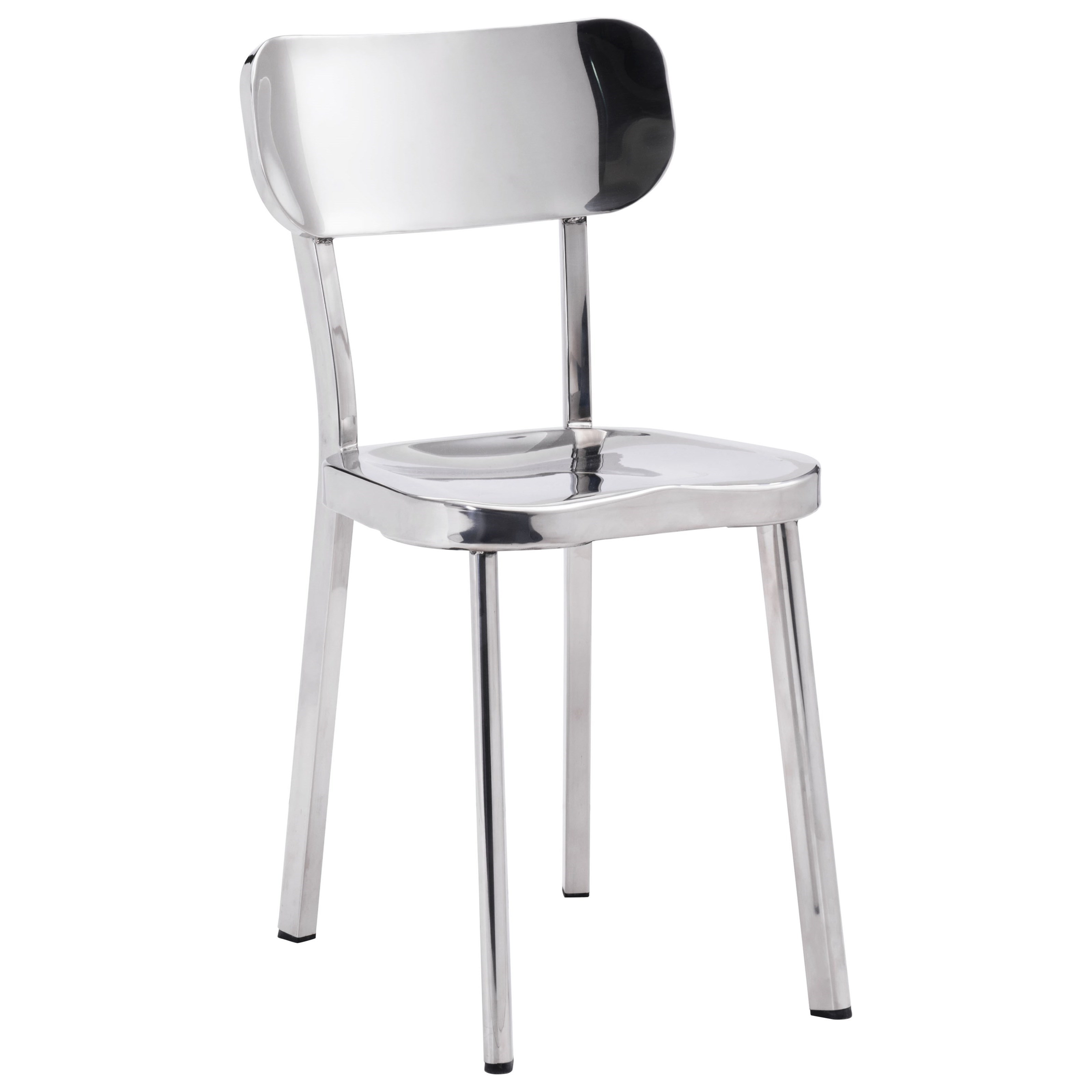 Winter Stainless Steel Chair By Zuo At Del Sol Furniture