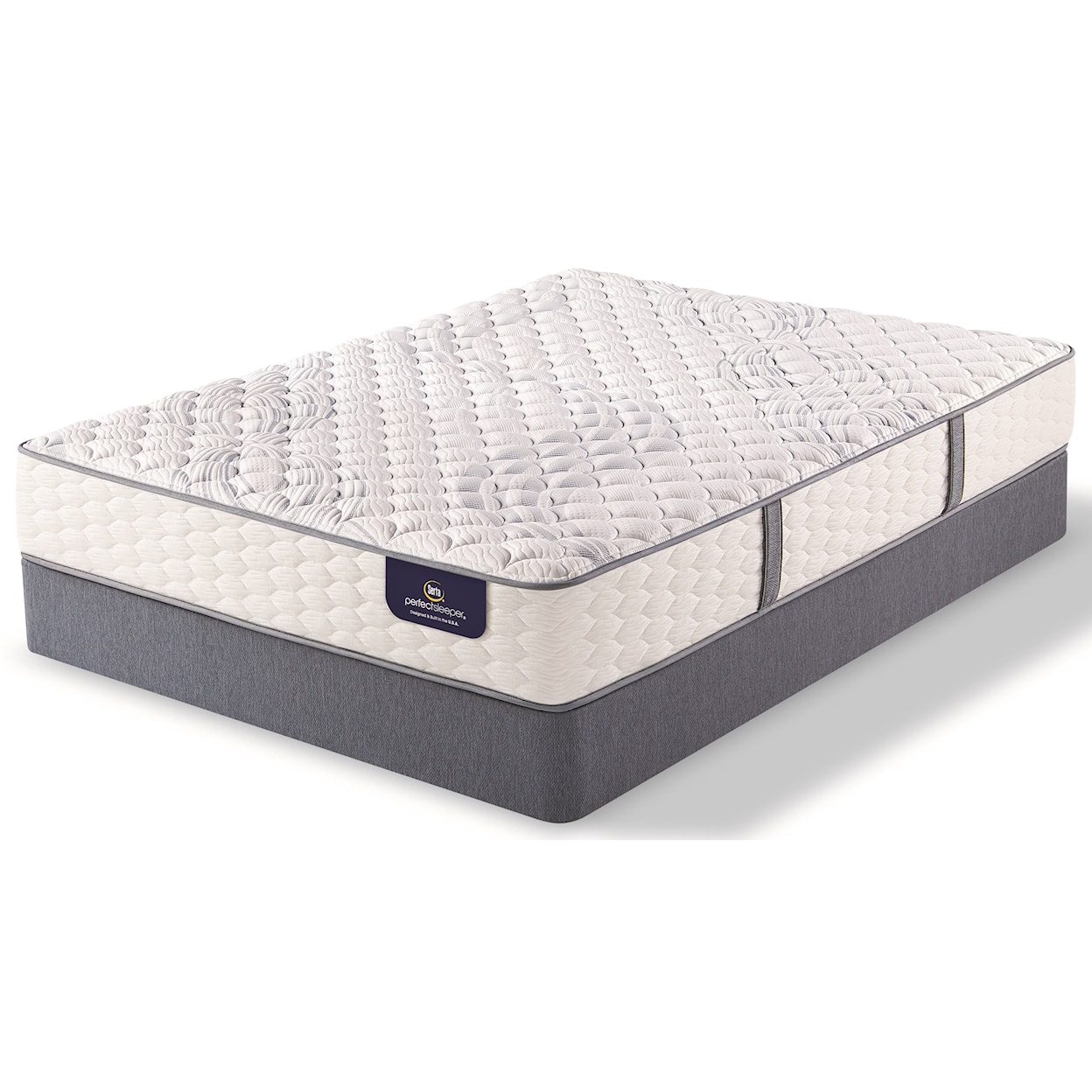 Serta PS Linden Pond Firm King Firm Pocketed Coil Mattress Set