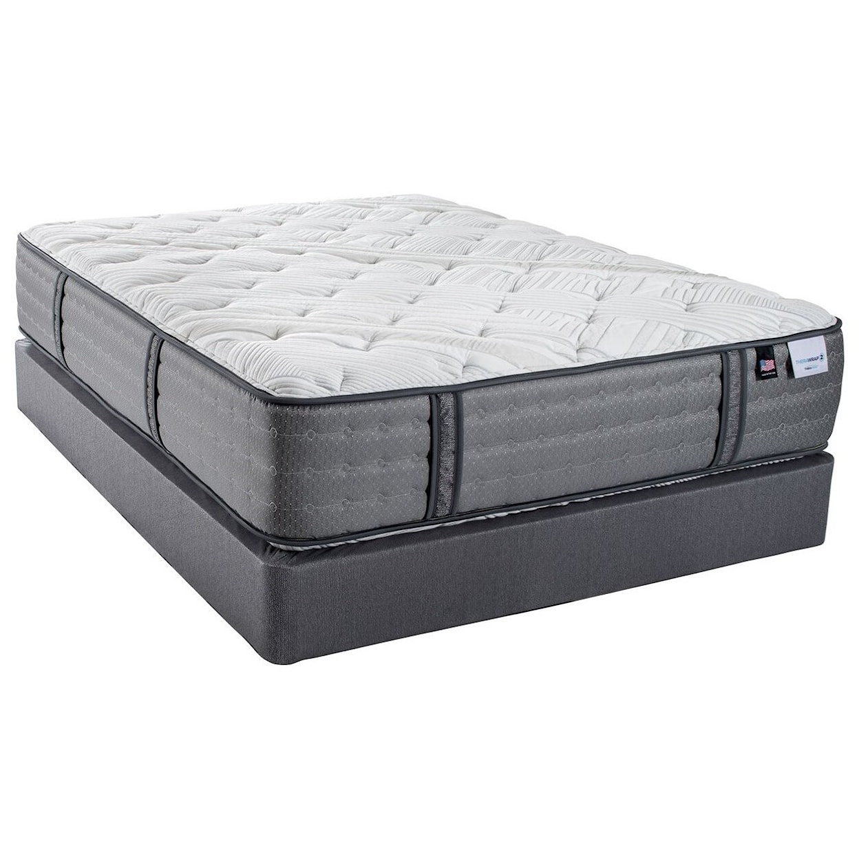 Therapedic Therawrap 2 Elle Plush Twin 2 Sided Luxury Plush Mattress Set