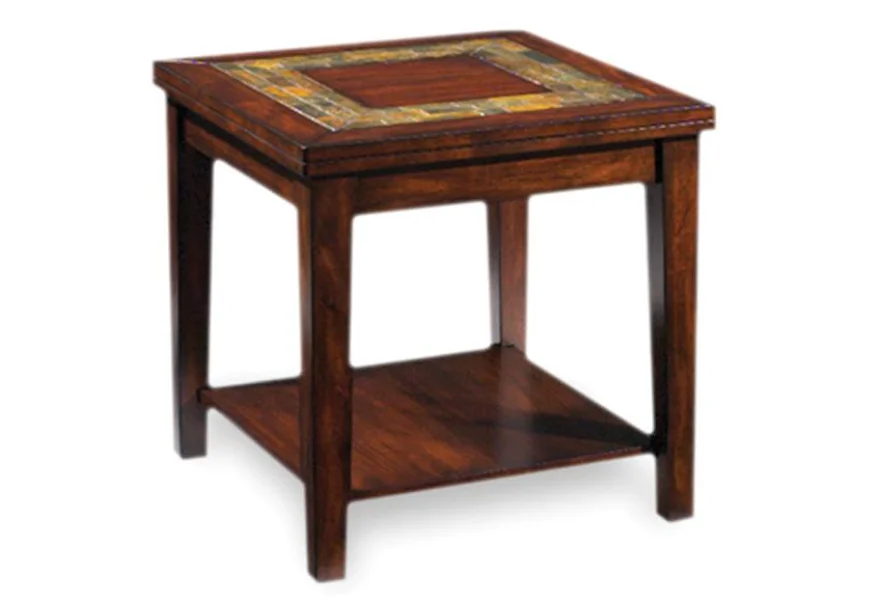 Davenport  Slate End Table by Steve Silver at Schewels Home