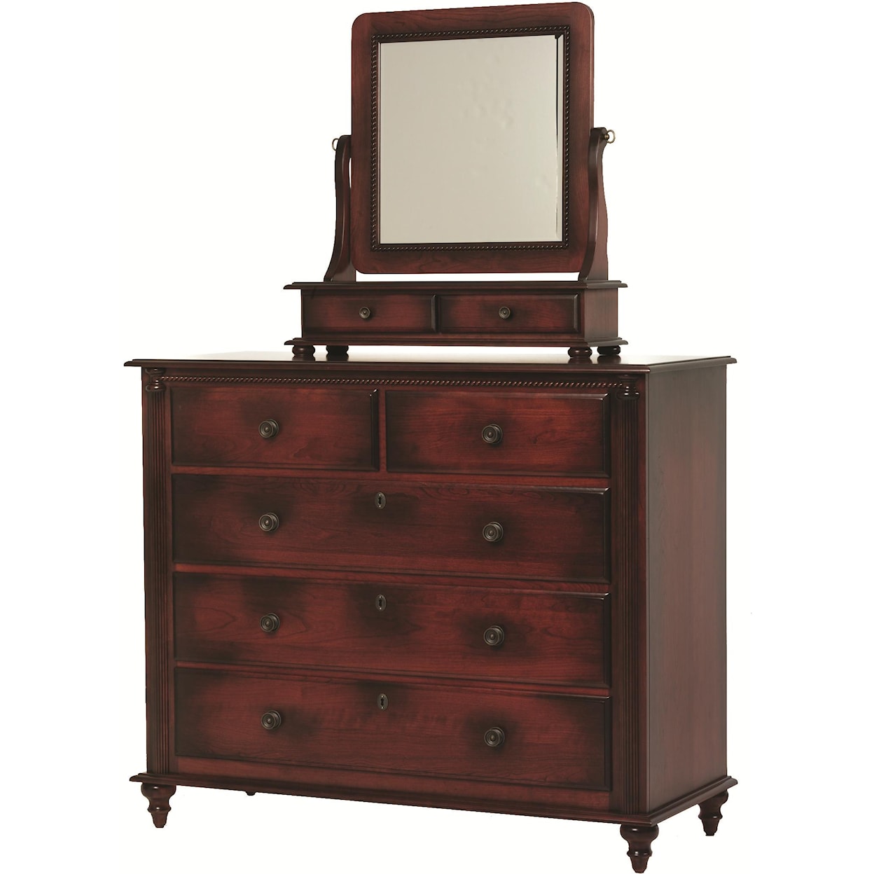 Millcraft Fur Elise Dressing Chest and Mirror