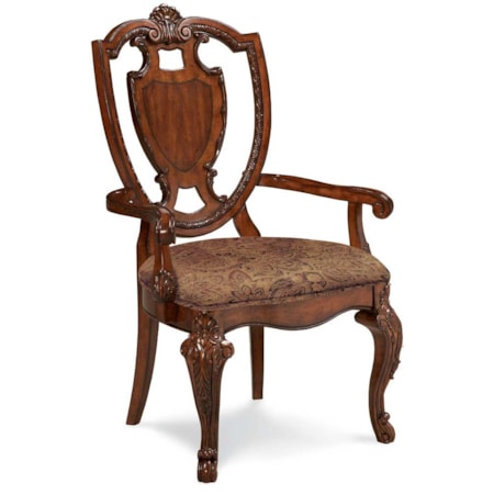 Shield Back Arm Chair